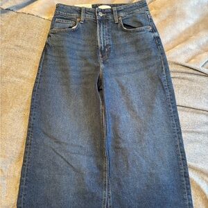 H&M Dark Blue Flare Jeans